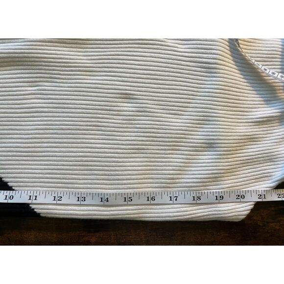 Vince Camuto asymmetrical colorblock long dolman sleeve sweater - Picture 6 of 7